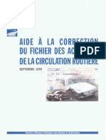 Aide à La Correction Du Fichier Des Accidents de La Circulation Routière