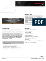 HX426C16FB3/16 HX426C16FB3/16: Memory Module Specifications