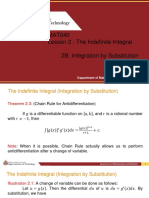 MAT040 Lesson 2: The Indefinite Integral 2B: Integration by Substitution