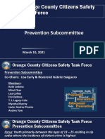 Orange County Citizens Safety Task Force Presentations