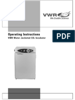 Operating Instructions: VWR Water Jacketed CO Incubator