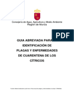 Guia Abreviada Para La Identificacion de Plagas y Enfermedades de Cuarentena en Citricos