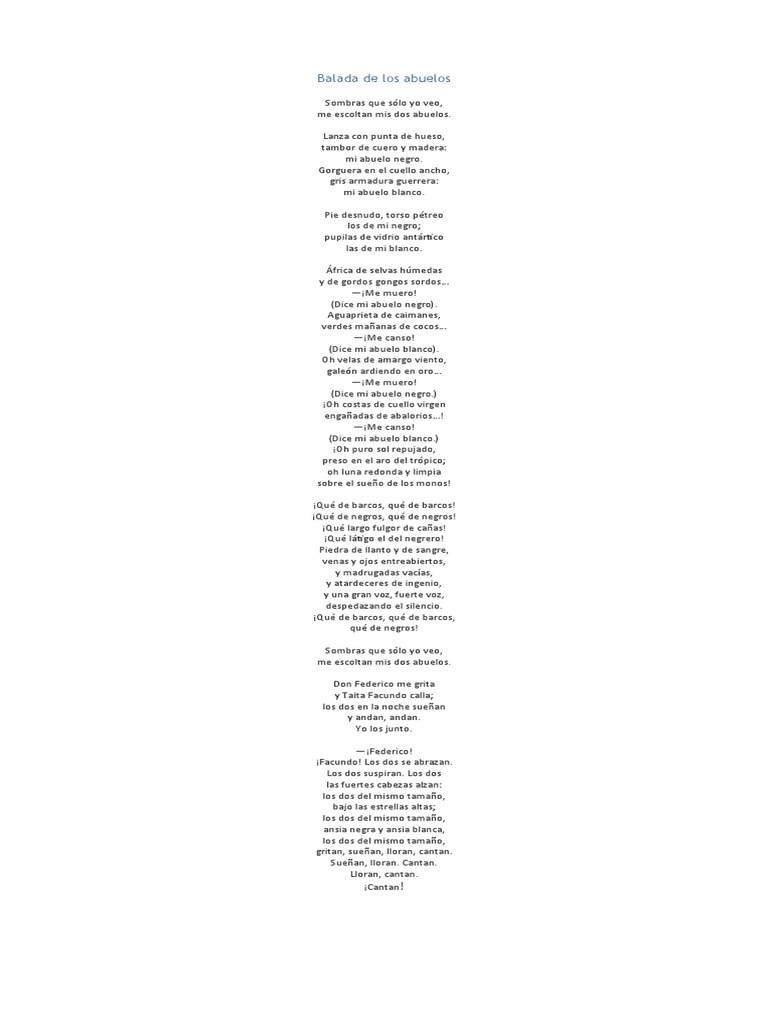 Balada de Los Abuelos | PDF
