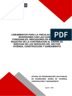 Lineamientos Vinculación Indicadores Brechas Contribución Cierre de Brechas - Servicios Del MVCS - VF03.08