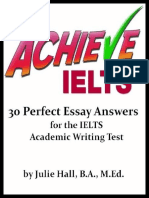 Hall Julie Achieve Ielts 30 Perfect Essay Answers