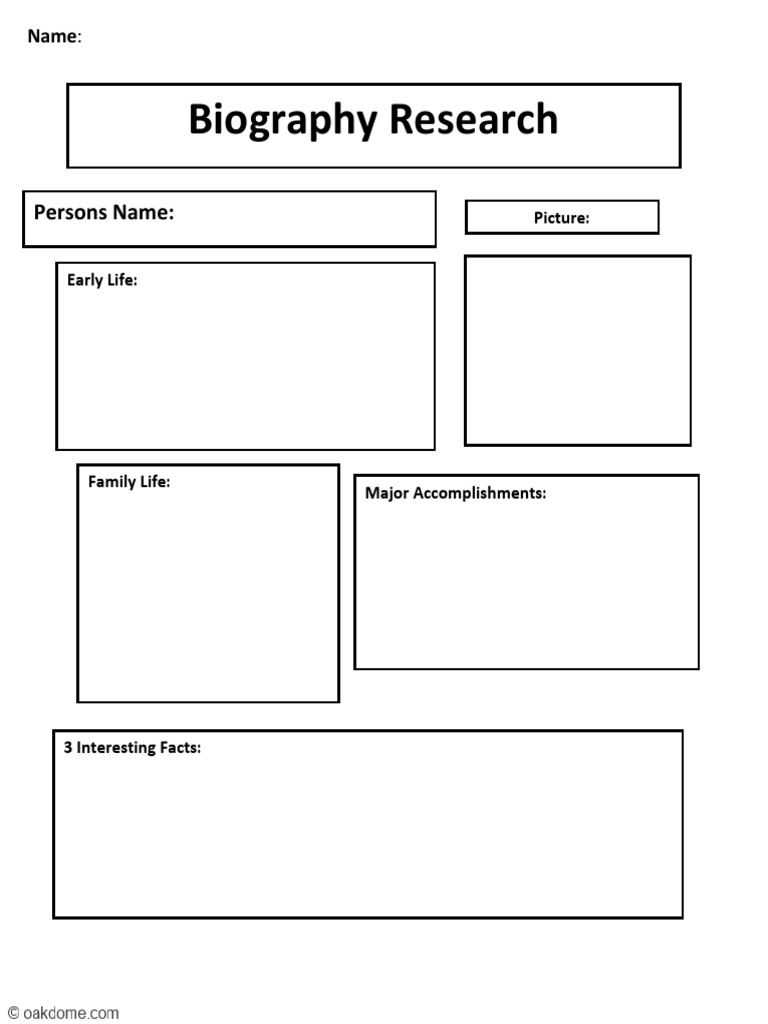 Biography Template | PDF