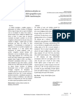 Sistemas Geodésicos de Referência Adotados No Brasil e A Conversão Dos Dados Geográficos para o Sistema Oficial SIRGAS2000: Transformações e Avaliação de Erros