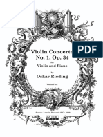 ORieding Violin Concerto, Op.34 Violin Part