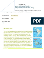 Seasons of Change Activity - Disappearing Marine Iguanas Case Study