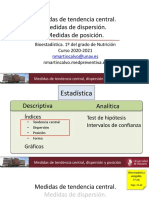 Medidas de Tendencia Central. Medidas de Dispersion. Medidas de Posicion