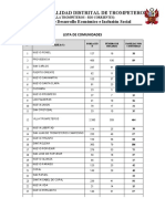 Lista de Comunidades Trompeteros