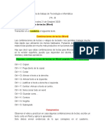 2° Tecnología e Informática Combinacion de Teclas