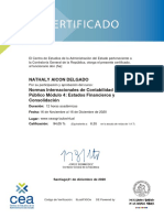 Certificado de Aprobación NICSP MODULO 4