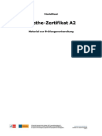 Goethe-Zertifikat A2 Goethe-Zertifikat A2: Modelltest Modelltest