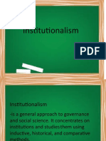 Institutionalism 123