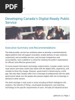 Developing Canada&#8217 S Digital-Ready Public Service