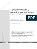 Metodología de eval de opciones reales