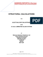 Structural Calculation Frameless Juliet