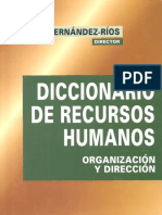 Diccionario de Recursos Humanos. Organización y Dirección