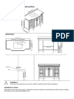 Cabinet Installation Instruction: Dimensions