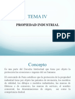 TEMA IV. PROPIEDAD INDUSTRIAL