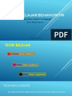 Teori Belajar Behavioristik 2