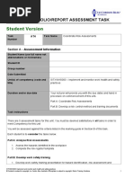 Student Version: Project/Portfolio/Report Assessment Task