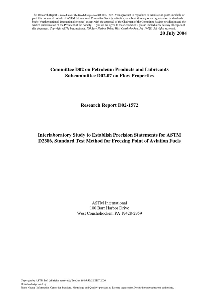 ASTM International 100 Barr Harbor Drive West Conshohocken, PA 19428