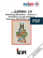 Filipino10 q2 Mod1 Mitolohoya v1