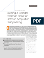 Building A Broader Evidence Base For Def Acquisitions Policy