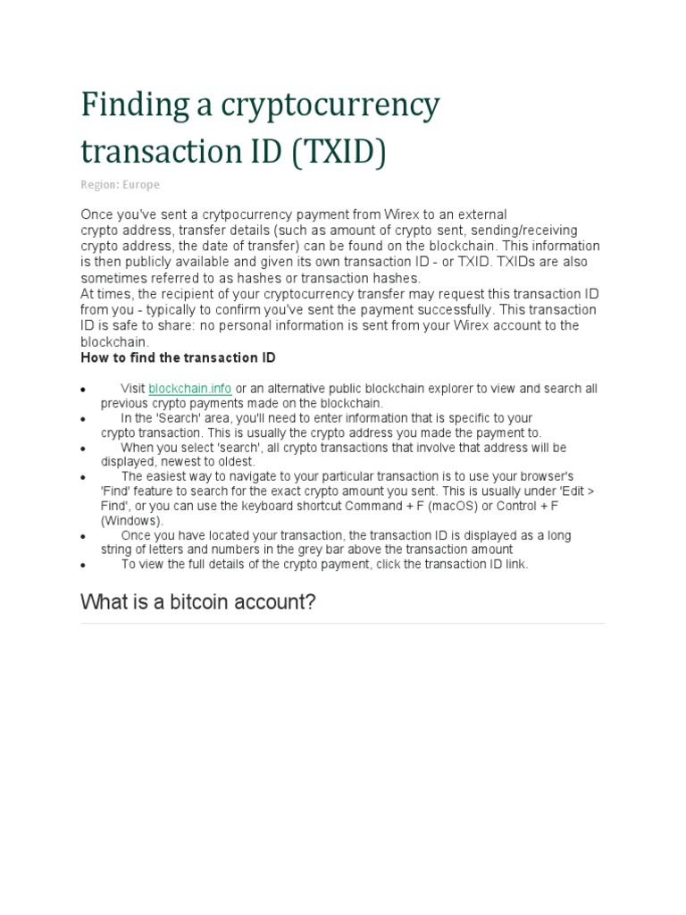 Understanding Bitcoin Transaction IDs | PDF | Contract For Difference |  Bitcoin