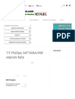 TV Phillips 14PT418A_55R Eeprom Falla _ Fallaselectronicas.com