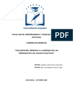 TITULACION ESTUDIO DEL CASO Violación Del Derecho A La Defensa de Las Personas en Los Juicios Coactivos