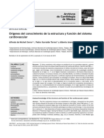 ORIGENES DEL CONOCIMIENTO DE LA ESTRUCTURA Y FUNCION DEL SISTEMA CARDIOVASCULAR-1