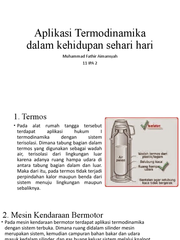 Termodinamika Dalam Kehidupan Sehari Hari Beserta Contohnya Kampung Ilmu Artikel Motivasi Motivasi Belajar Materi Pelajaran