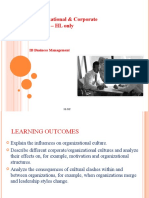 Organizational & Corporate Culture - HL Only: IB Business Management