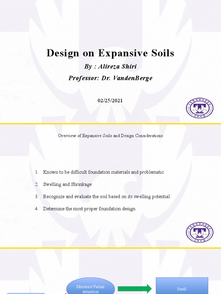 Expansive Soils: Design Strategies | PDF | Deep Foundation | Soil