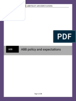 ABB policy and expectations