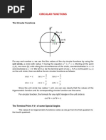 CIRCULAR FUNCTIONS (Lesson 5)