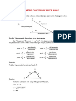 Trigonometric Functions of Acute Angle (Lesson 3)