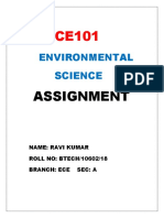 Environmental Science: Assignment