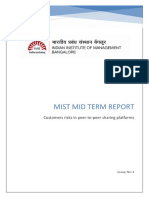 Mist Mid Term Report: Customers Risks in Peer-To-Peer Sharing Platforms