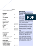 Opening Day Balance Sheet: Enter Your Company Name Here