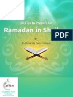 En 30 Tips To Prepare For Ramadan in Shaban