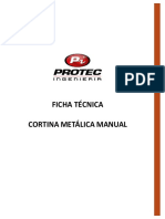 FIcha Tecnica Cortinas Metalica Manual
