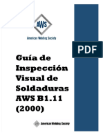 Aws b111 Inspeccion Visual de Soldaduras