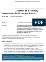 2019 ACC - AHA Guideline On The Primary Prevention of Cardiovascular Disease - American College of Cardiology