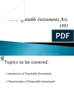 ,22. Introduction of Negotiable Instruments