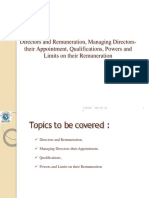 Directors and Remuneration, Managing Directors-Their Appointment, Qualifications, Powers and Limits On Their Remuneration