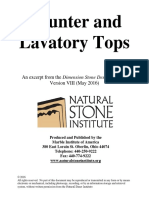 Counter and Lavatory Tops: An Excerpt From The Dimension Stone Design Manual, Version VIII (May 2016)